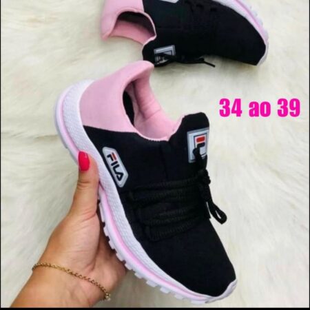 Fila Yate Rosa e Preto